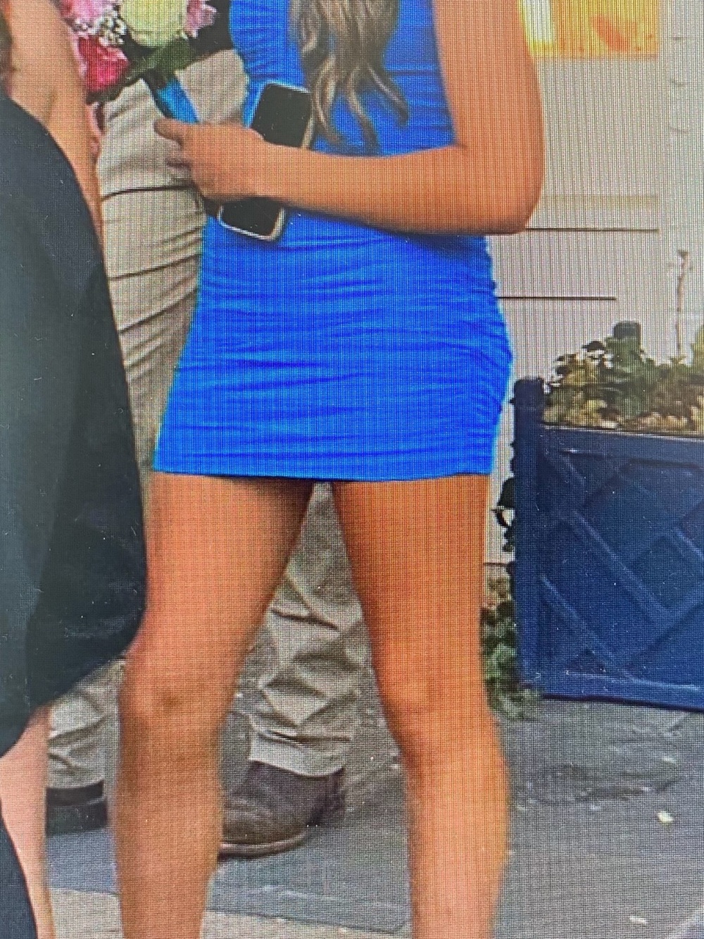 Blue Women's Bodycon Mini Skirt